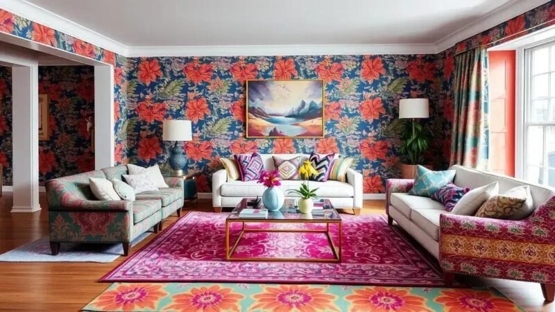 Combinação de Estampas: Ousadia e Harmonia na Decoração