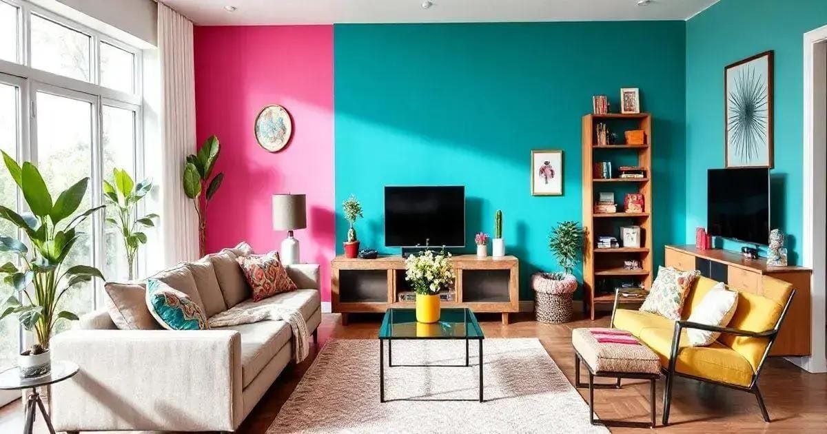 Cores Vibrantes: Como Usar Tons Fortes sem Sobrecarregar o Ambiente