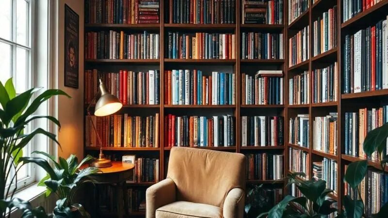 Organização de Livros: Criando uma Biblioteca Funcional e Atraente