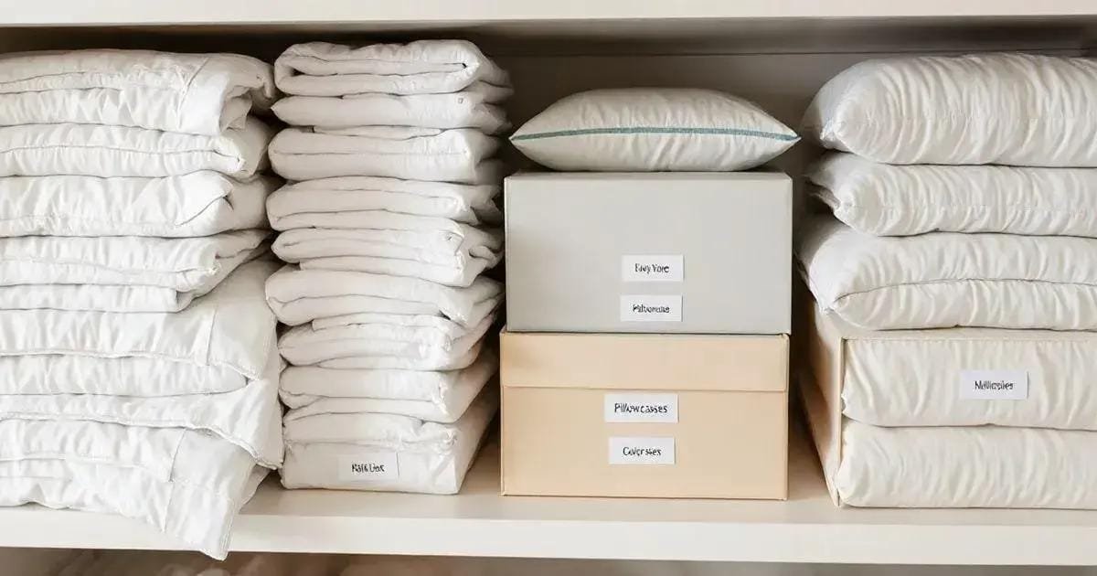 Organização de Roupas de Cama: Dicas para Ganhar Espaço no Armário
