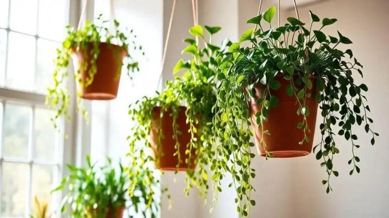 Plantas Pendentes: Truques para Criar Cortinas Verdes