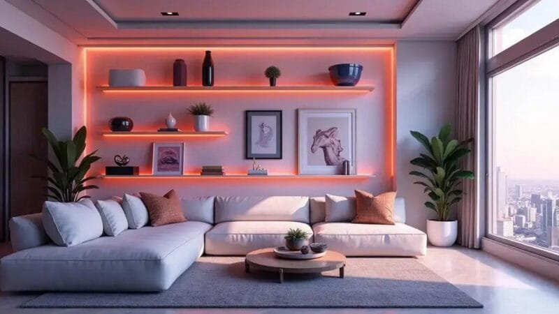 Prateleiras Flutuantes: Soluções Minimalistas para Expor e Organizar
